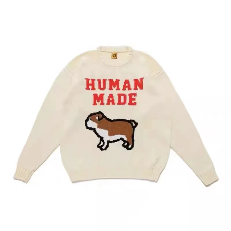 SWEATSHIRT Human KNIT Made COTTON Bulldog Pattern Printing Men And Women Casual Knit Sweater
SWEATSHIRT Human KNIT Made COTTON Bulldog Pattern Printing Men And Women Casual Knit Sweater