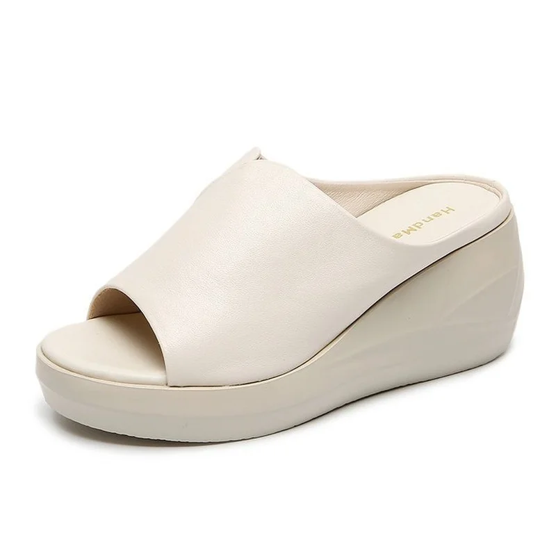 Fish Mouth Sandals Women's 2022 New Thick-soled Summer Women's Shoes Wedge Heel Sets of Feet Women's Slippers for Outer Wear
Fish Mouth Sandals Women's 2022 New Thick-soled Summer Women's Shoes Wedge Heel Sets of Feet Women's Slippers for Outer Wear