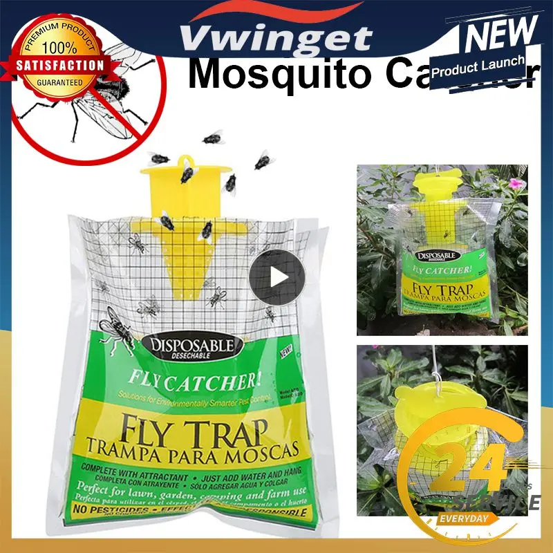 2 Packs Fly Trap catches Bag Outdoor Disposable Fly Catcher Control Trap with Attractant Insecticide Free Garden Flycatcher
2 Packs Fly Trap catches Bag Outdoor Disposable Fly Catcher Control Trap with Attractant Insecticide Free Garden Flycatcher