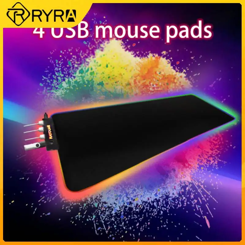 RYRA RGB Mousepad Gaming Mouse Pad XXL Large Mouse Pad With 4 Docking Stations E-sports Light-emitting Mouse Pads For PC Desk
RYRA RGB Mousepad Gaming Mouse Pad XXL Large Mouse Pad With 4 Docking Stations E-sports Light-emitting Mouse Pads For PC Desk