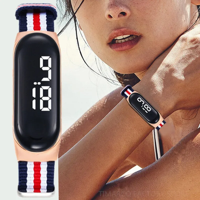 SMVPWomen's LED Digital Watch Women Multifunction Electronic Watches Unisex Men Watch Rectangle Nylon Sport Watches reloj mujer
SMVPWomen's LED Digital Watch Women Multifunction Electronic Watches Unisex Men Watch Rectangle Nylon Sport Watches reloj mujer