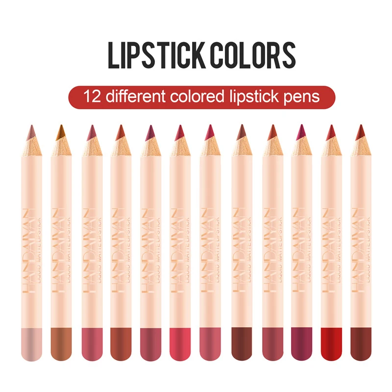 12Pcs Waterproof Matte Lipliner Pencil Sexy Red Contour Tint Lipstick Lasting Non-stick Cup Moisturising Lips Makeup Cosmetic
12Pcs Waterproof Matte Lipliner Pencil Sexy Red Contour Tint Lipstick Lasting Non-stick Cup Moisturising Lips Makeup Cosmetic