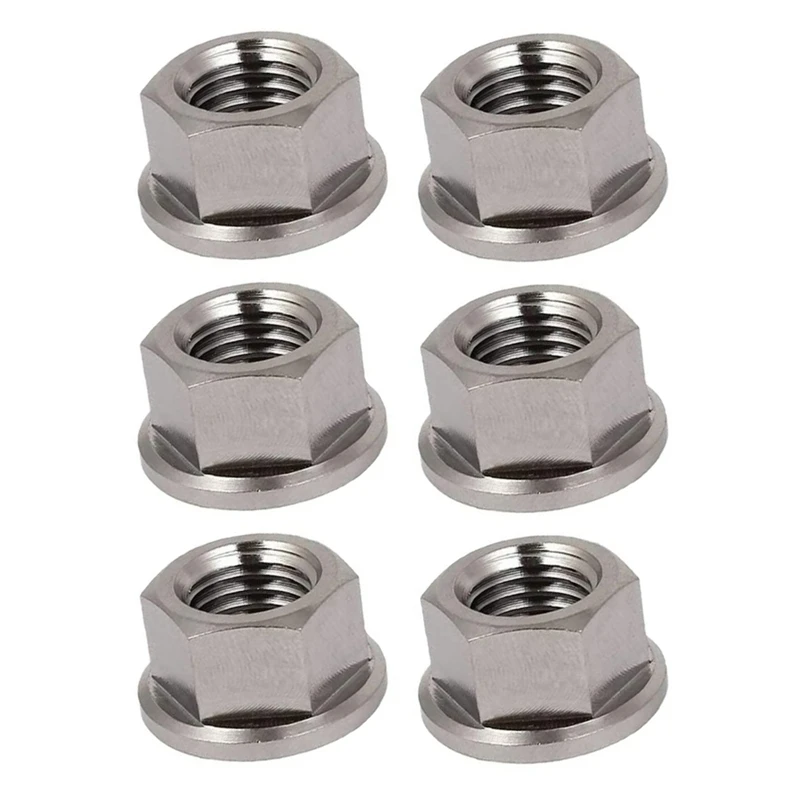 6Pcs M10 X 1.25 Mm Non-Slip TC4 Titanium Ti Flanged Nut For Bicycle Motorcycle Screws Screw-Fastener
6Pcs M10 X 1.25 Mm Non-Slip TC4 Titanium Ti Flanged Nut For Bicycle Motorcycle Screws Screw-Fastener