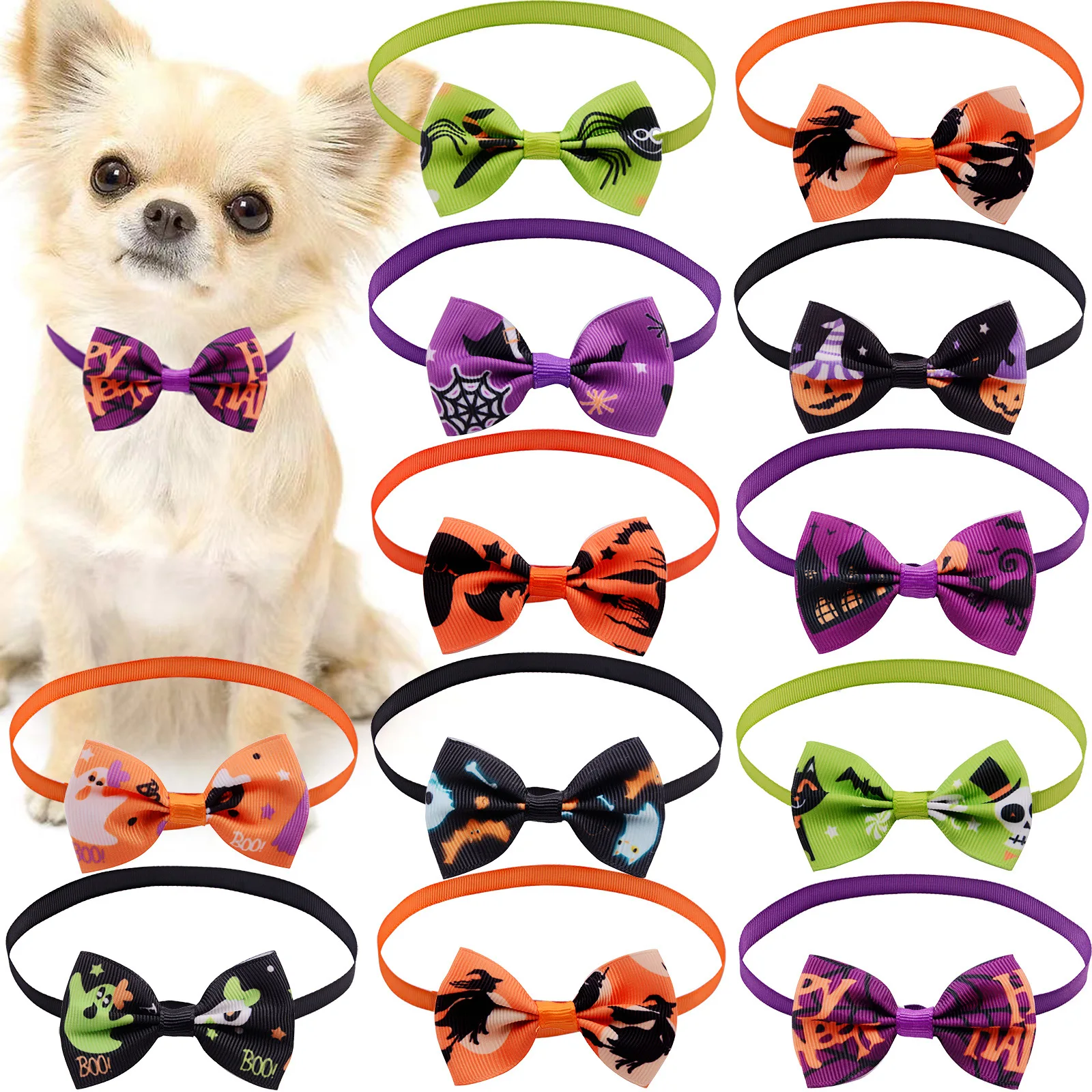 100pcs Halloween Dog Bow Tie Pet Supplies Fashion Pet Dog Bowties Collar Pet Small Dog Cat Grooming Products Dog Shop
100pcs Halloween Dog Bow Tie Pet Supplies Fashion Pet Dog Bowties Collar Pet Small Dog Cat Grooming Products Dog Shop
