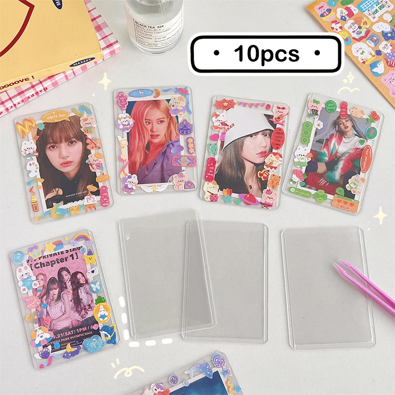 10PCS Thickened Transparent Goo Card Set Photo Protective Cover Sticker Decoration DIY Storage Collection Card Box Durable Cover
10PCS Thickened Transparent Goo Card Set Photo Protective Cover Sticker Decoration DIY Storage Collection Card Box Durable Cover