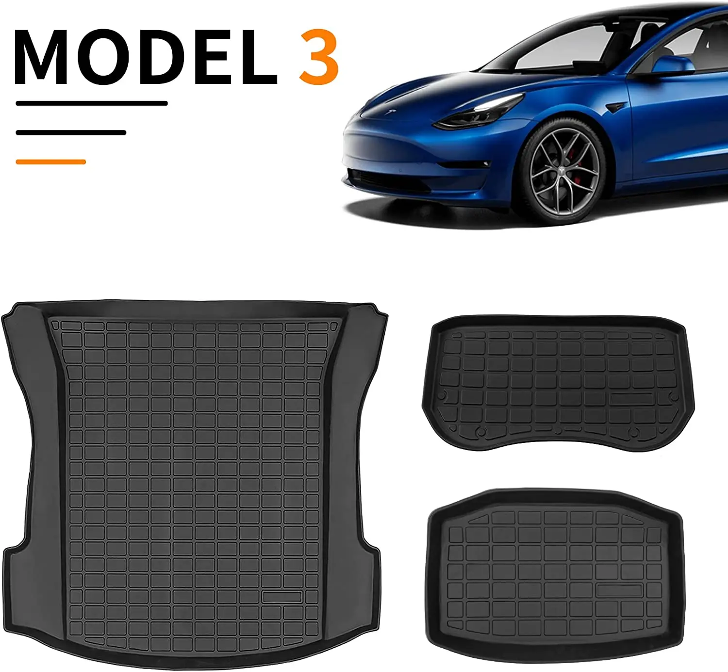 Для 2017-2022 Tesla Model 3 коврики для багажника, передний коврик для багажника из ТПЭ, задний коврик для хранения, подкладка для груза, для любой погоды Tesla Model 3 Acces
Для 2017-2022 Tesla Model 3 коврики для багажника, передний коврик для багажника из ТПЭ, задний коврик для хранения, подкладка для груза, для любой погоды Tesla Model 3 Acces