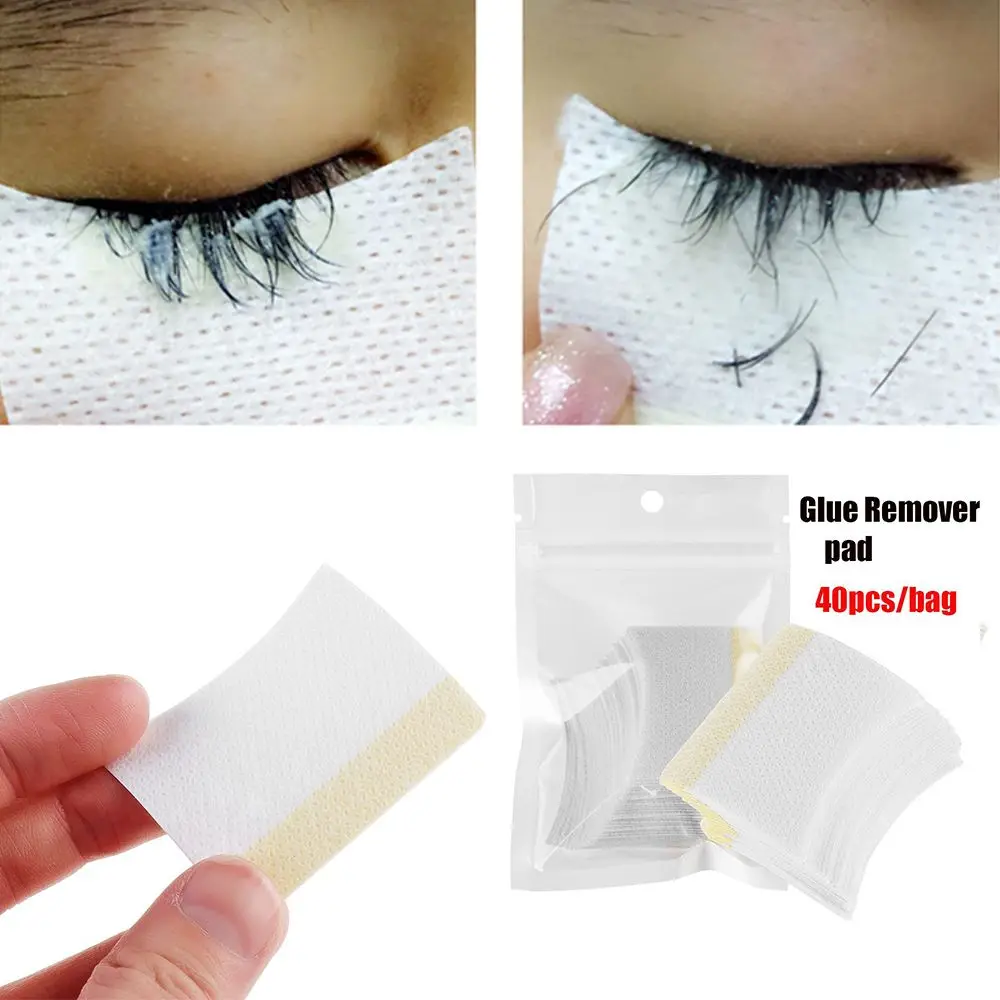 

Eyelash Extension Remover Cotton Pads Eye Pillow Pad Under Anti Stimulation Eye Protection Patches for Removing Grafting Eyelash