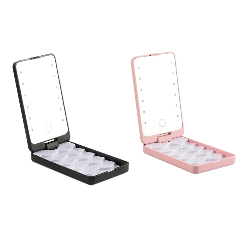 Portable Makeup Box LED Eyelash Storage Box With Mirror False Eyelash Holder Case Organizer Box Makeup Tool
Portable Makeup Box LED Eyelash Storage Box With Mirror False Eyelash Holder Case Organizer Box Makeup Tool