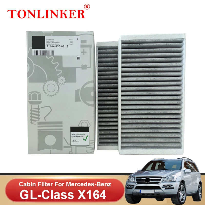 TONLINKER Cabin Filter A1648300218 For Mercedes Benz GL CLASS X164 2006-2011 GL 320CDI 350CDI 450 500 4MATIC Car Accessories
TONLINKER Cabin Filter A1648300218 For Mercedes Benz GL CLASS X164 2006-2011 GL 320CDI 350CDI 450 500 4MATIC Car Accessories