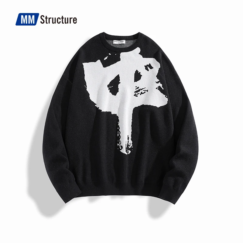 Designer China Character Sweater Male Harajuku Hip Hop Unisex Oversize Pullover High Quality Korean Trend Blue Knitted Clothes
Designer China Character Sweater Male Harajuku Hip Hop Unisex Oversize Pullover High Quality Korean Trend Blue Knitted Clothes