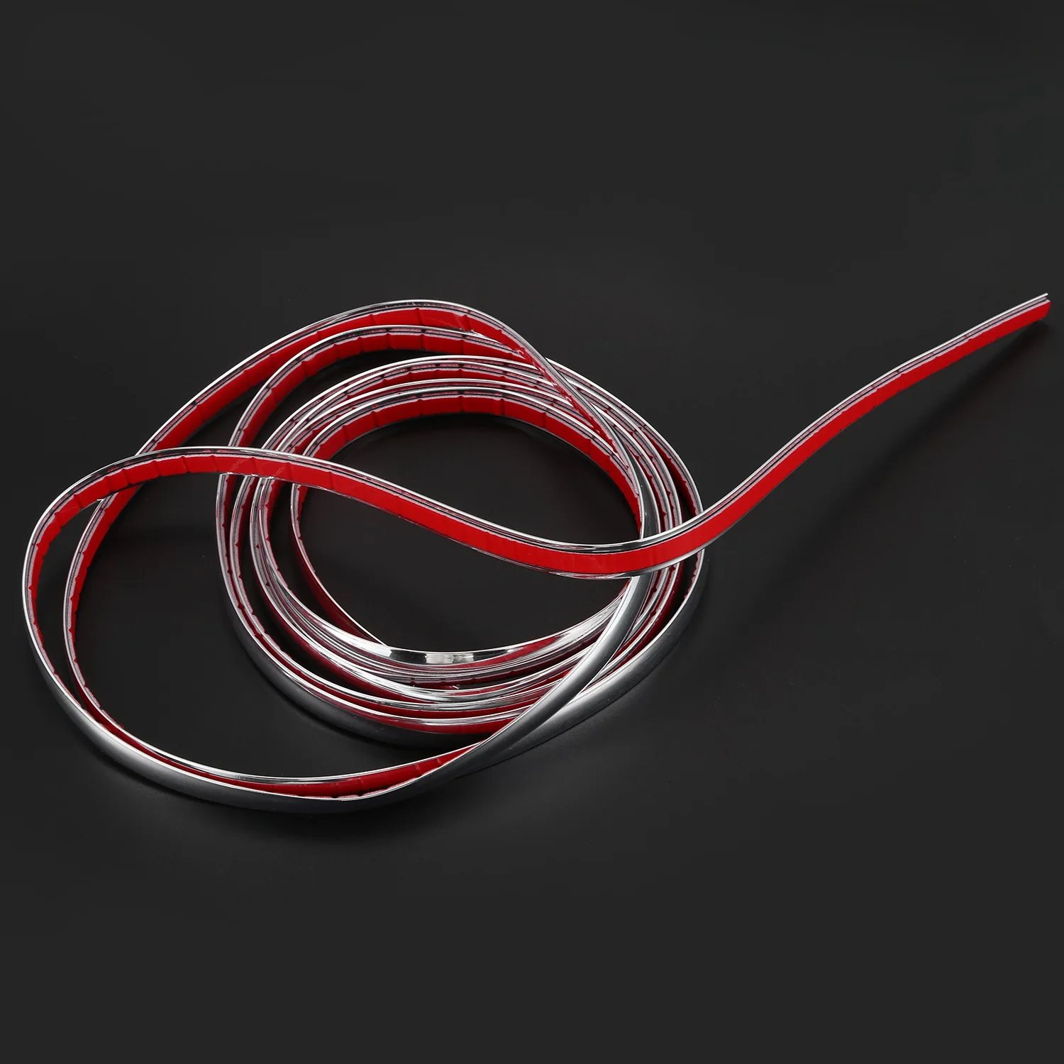 3 м Серебряная Автомобильная решетка внешняя хромированная декоративная Литье отделка полоса 12 мм