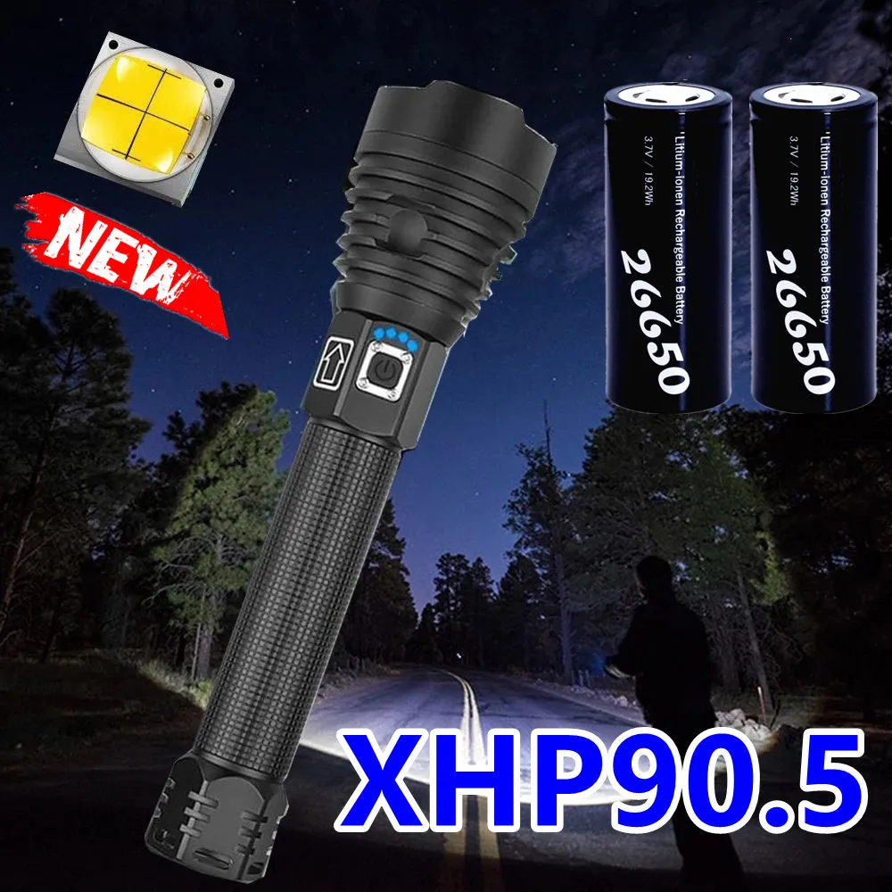 700000LM XHP90.5 Most Powerful Flashlight Torch Usb Tactical Light XHP90 High Power Led Flashlight 18650 Rechargeable Hand Lamps
700000LM XHP90.5 Most Powerful Flashlight Torch Usb Tactical Light XHP90 High Power Led Flashlight 18650 Rechargeable Hand Lamps