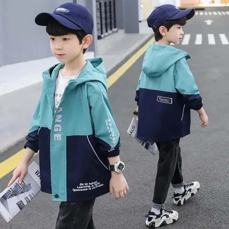 Spring 4-14Y Children's Clothing Boys Jackets 2022 New Trendy Foreign Style Hooded Cotton Outwear Kids Tops Windbreaker
Spring 4-14Y Children's Clothing Boys Jackets 2022 New Trendy Foreign Style Hooded Cotton Outwear Kids Tops Windbreaker