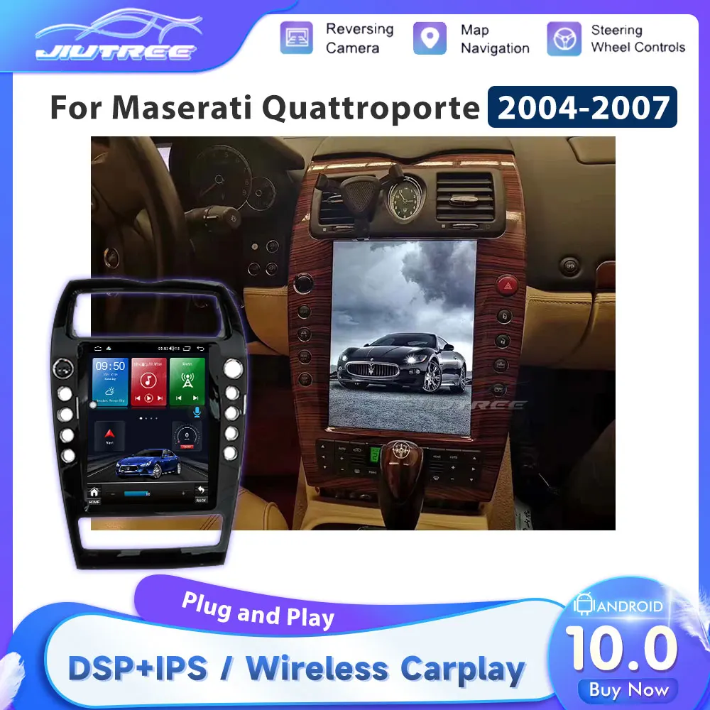 Android 10 для Maserati Quattroporte 2004 - 2007 мультимедийный экран Tesla автомобильное радио GPS навигация видеоплеер Carplay стерео
Android 10 для Maserati Quattroporte 2004 - 2007 мультимедийный экран Tesla автомобильное радио GPS навигация видеоплеер Carplay стерео