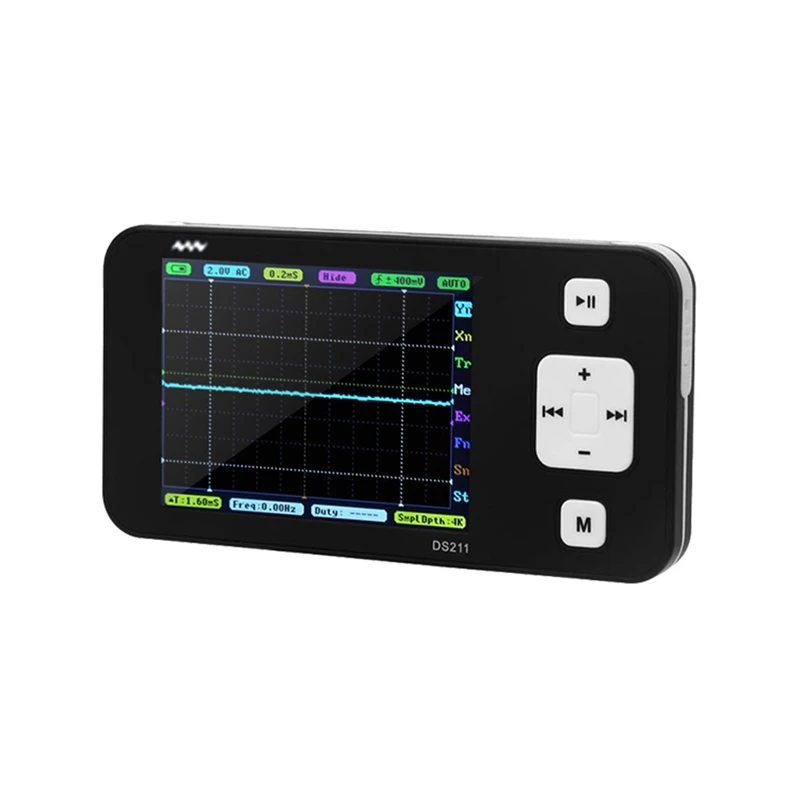 MINI DS211 ARM Nano Pocket Professional Portable Digital Oscilloscope Digital DSO 211 DS 211 DS0211 With MCX Probe
MINI DS211 ARM Nano Pocket Professional Portable Digital Oscilloscope Digital DSO 211 DS 211 DS0211 With MCX Probe