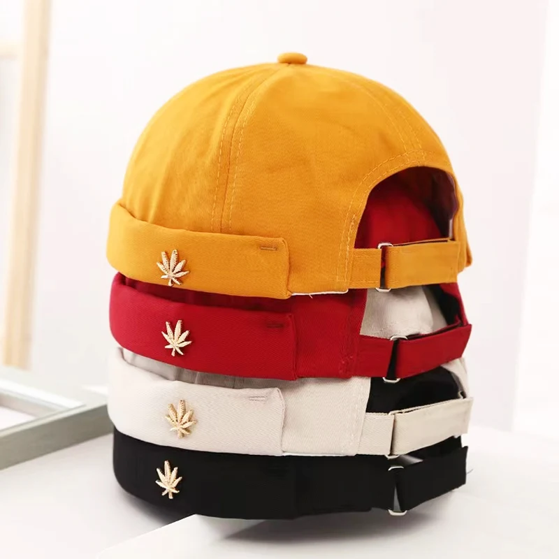 Men Women Skullcap Sailor Cap Leaf Rivet Embroidery Warm Rolled Cuff Bucket Cap Brimless Hat Solid Color Adjustable Hats Fishing
Men Women Skullcap Sailor Cap Leaf Rivet Embroidery Warm Rolled Cuff Bucket Cap Brimless Hat Solid Color Adjustable Hats Fishing