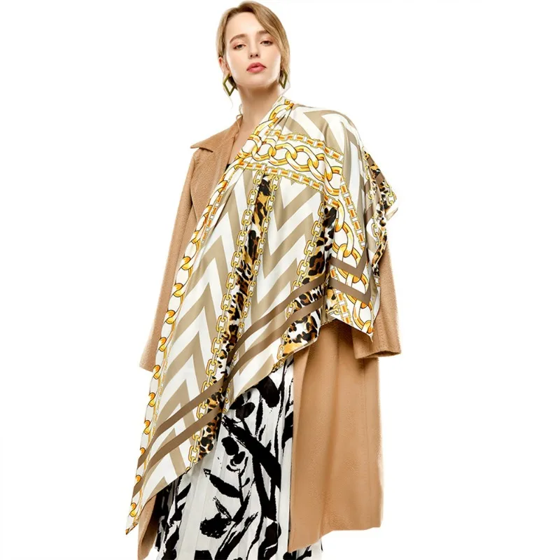 Twill Leopard Square Scarf for Women 135x135cm Large Size Spring Autumn Thin Ladies Scarves Colorful Casual Women's Neck Wrap
Twill Leopard Square Scarf for Women 135x135cm Large Size Spring Autumn Thin Ladies Scarves Colorful Casual Women's Neck Wrap