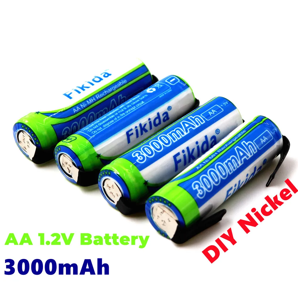100% New AA Rechargeable Battery 1.2V 3000mAh NiMH 14430 Battery with Solder Pins for DIY Electric Razor Toothbrush Toys
100% New AA Rechargeable Battery 1.2V 3000mAh NiMH 14430 Battery with Solder Pins for DIY Electric Razor Toothbrush Toys
