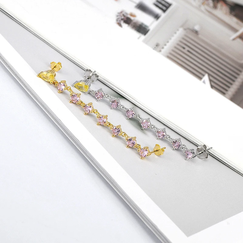 925 Silver Ear Needle Purple Crystal Tassel Puncture Stud Earrings for Women Ladies Female Earring Exquisite Jewelry Accessories 
925 Silver Ear Needle Purple Crystal Tassel Puncture Stud Earrings for Women Ladies Female Earring Exquisite Jewelry Accessories