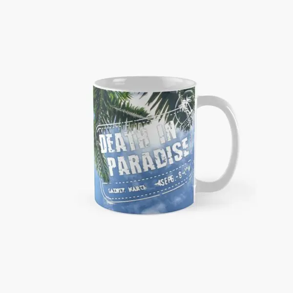 

Bbc Death In Paradise Logo Classic Mug Handle Round Tea Printed Design Simple Coffee Picture Image Gifts Photo Drinkware Cup