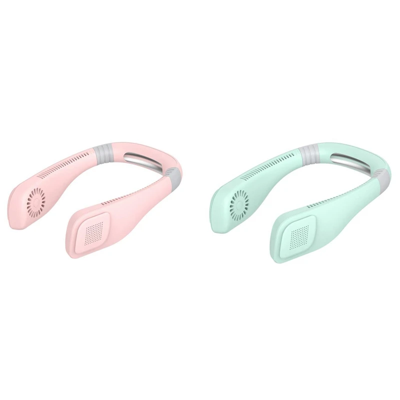 2set USB Portable Neck Fan with Rechargeable Battery Ultra Quiet Wind Fan Pocket Cooler Air Conditioner Pink & Green
2set USB Portable Neck Fan with Rechargeable Battery Ultra Quiet Wind Fan Pocket Cooler Air Conditioner Pink & Green