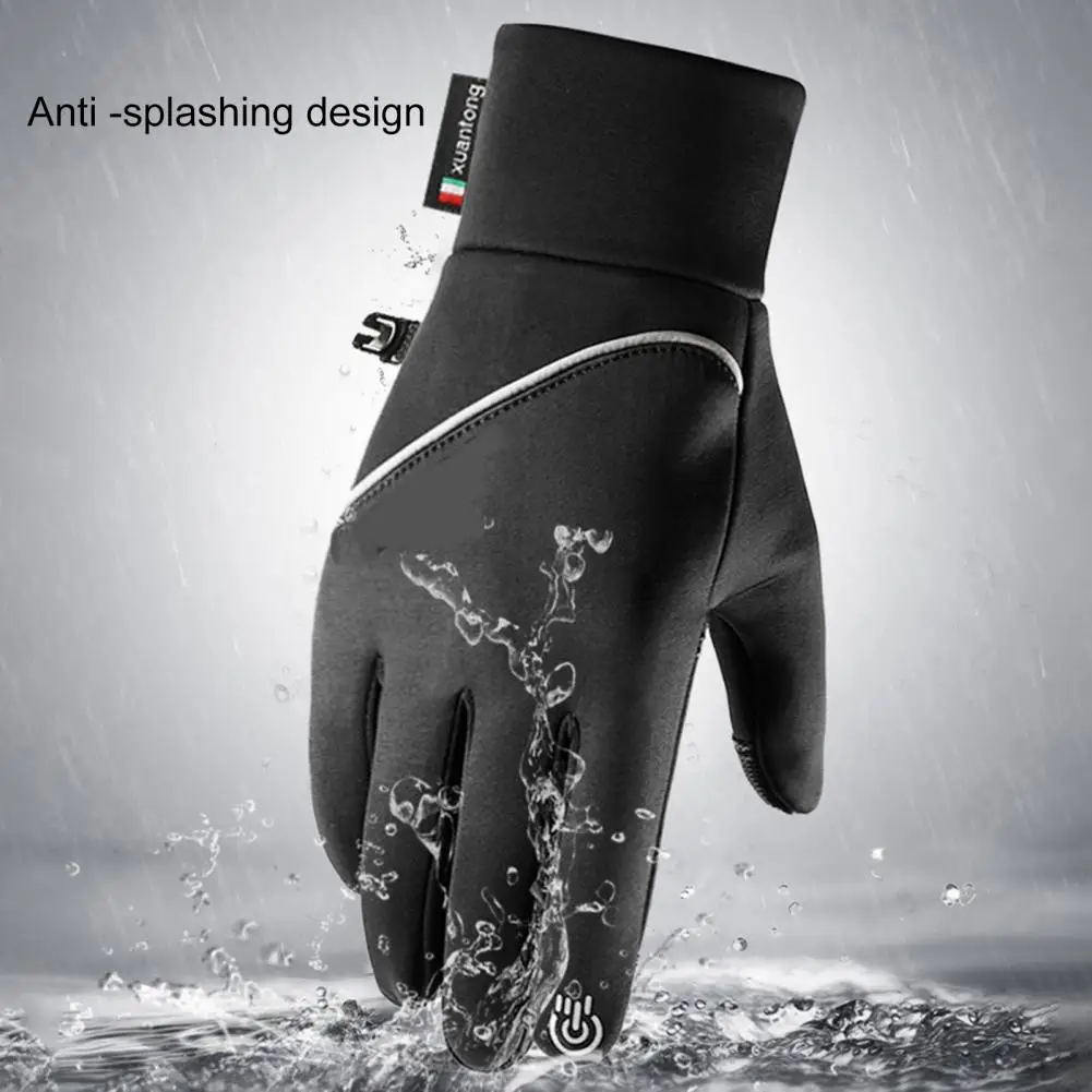 Lightweight 1 Pair Excellent Universal Winter Men Women Riding Gloves Washable Men Gloves Plush Lining for Riding
Lightweight 1 Pair Excellent Universal Winter Men Women Riding Gloves Washable Men Gloves Plush Lining for Riding