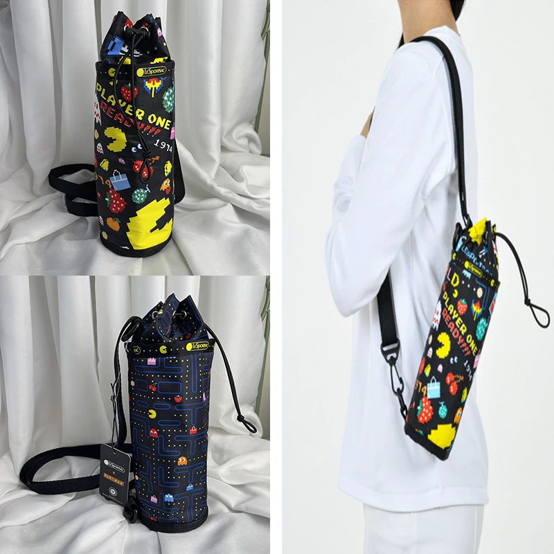 Lesportsac Kawaii Pac-Man Cylinder Bag Cartoon Printing Cylinder Backpack Play Fashion Backpack Fitness Sundries Backpack
Lesportsac Kawaii Pac-Man Cylinder Bag Cartoon Printing Cylinder Backpack Play Fashion Backpack Fitness Sundries Backpack