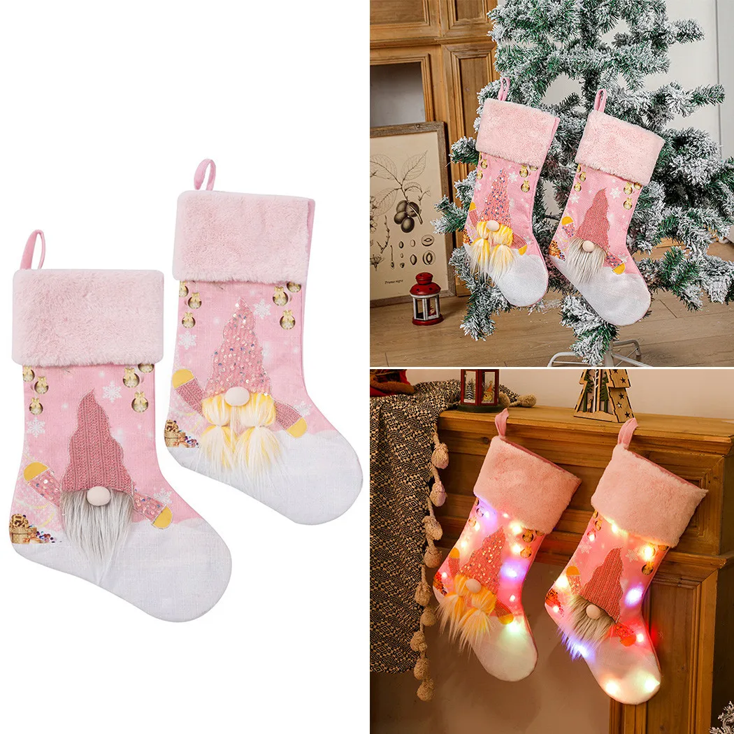 Christmas Stocking Pink Santa Sack Bag Christmas Socks Gift Holder New Year 2024 Xmas Tree Pendant For Home Noel Navidad Decor
Christmas Stocking Pink Santa Sack Bag Christmas Socks Gift Holder New Year 2024 Xmas Tree Pendant For Home Noel Navidad Decor