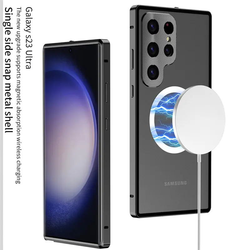 Чехол для Samsung Galaxy S23 Ultra S23 Ultra, задняя крышка из прозрачного закаленного стекла, жесткий чехол с металлическим бампером для Samsung S23 Ultra
Чехол для Samsung Galaxy S23 Ultra S23 Ultra, задняя крышка из прозрачного закаленного стекла, жесткий чехол с металлическим бампером для Samsung S23 Ultra