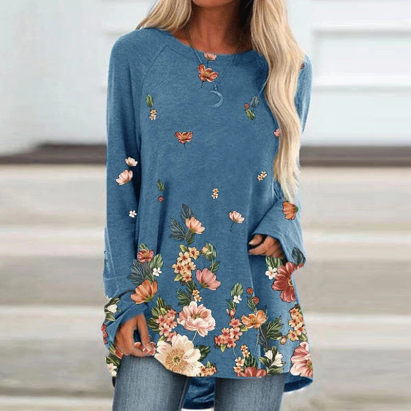 S-5XL Women Casual Loose O Neck Long Sleeve Print Graphic Basic Clothing T-Shirt New All-match 3 Colors Oversize Pullover Tops
S-5XL Women Casual Loose O Neck Long Sleeve Print Graphic Basic Clothing T-Shirt New All-match 3 Colors Oversize Pullover Tops