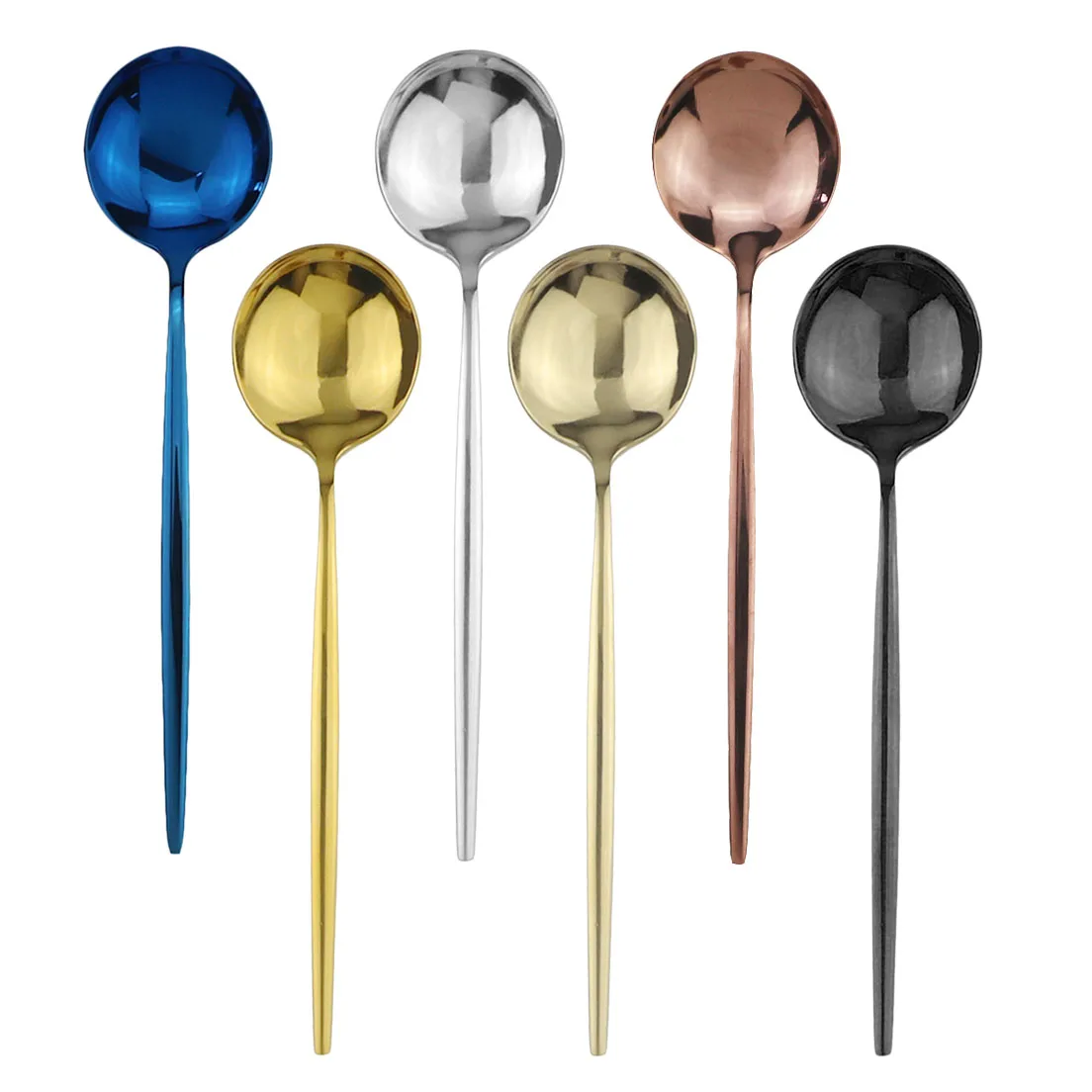 6/8/12Pcs Stainless Steel Spoon Sets For Soup Dinner Dessert Watermelon Gold Spoons Restaurant Cutlery Kitchen Tableware
6/8/12Pcs Stainless Steel Spoon Sets For Soup Dinner Dessert Watermelon Gold Spoons Restaurant Cutlery Kitchen Tableware