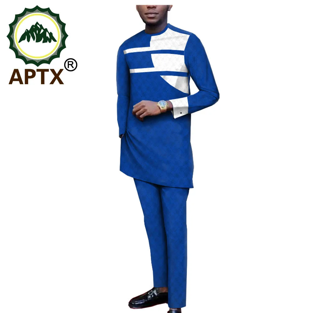 APTX 2021 African Jacquard 2 Pieces Suit for Men Full Sleeves Top with Cufflink+Full Length Pants T2016010
APTX 2021 African Jacquard 2 Pieces Suit for Men Full Sleeves Top with Cufflink+Full Length Pants T2016010