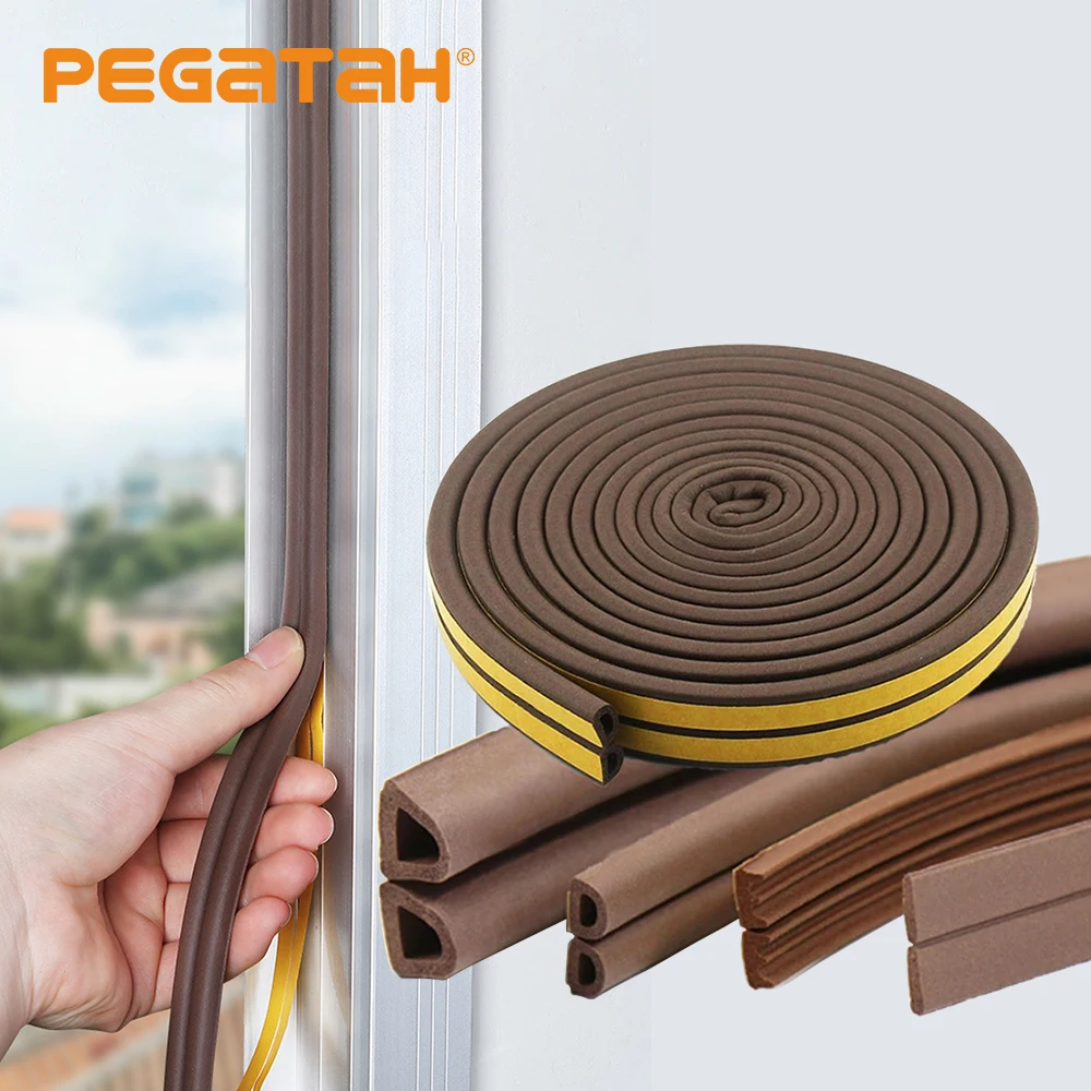 5M Door Weather Strip Self Adhesive Rubber Seal Foam Tape Glass Window Dustproof Soundproof Insulation Sealing Strip 
5M Door Weather Strip Self Adhesive Rubber Seal Foam Tape Glass Window Dustproof Soundproof Insulation Sealing Strip