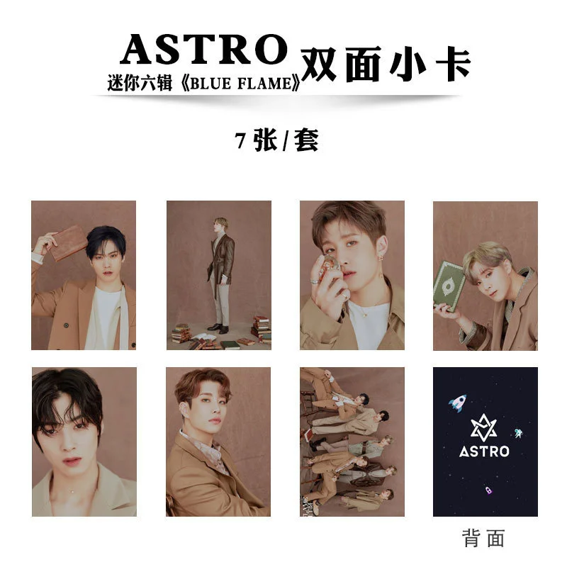 7pcs/set Kpop ASTRO Photocard album BLUE FLAME self-made double-sided HD photo lomo card new arrivals kpop ASTRO wholesale
7pcs/set Kpop ASTRO Photocard album BLUE FLAME self-made double-sided HD photo lomo card new arrivals kpop ASTRO wholesale