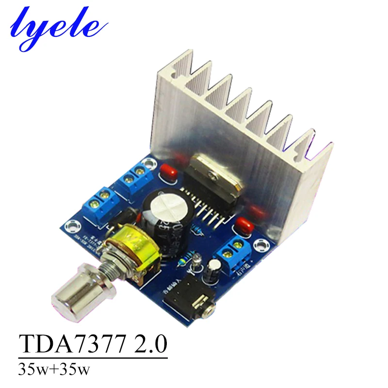 35w*2 2.0 Channel Stereo Power Amplifier Board TDA7377 High Power Noise-free DC 12V Hifi Amplifier Audio
35w*2 2.0 Channel Stereo Power Amplifier Board TDA7377 High Power Noise-free DC 12V Hifi Amplifier Audio