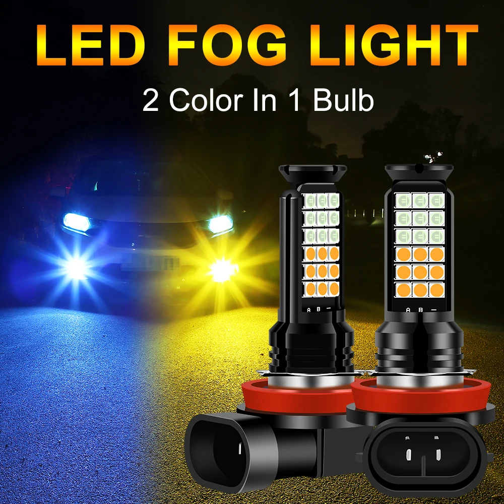 1 шт., 36 светодиодов, автомобильная противотуманная фара, двухцветная светодиодная лампа H4, автомобильная противотуманная фара H16 P13W H8 H11, противотуманная фара H7 H3 9005 9006, автомобильный прожектор 
1 шт., 36 светодиодов, автомобильная противотуманная фара, двухцветная светодиодная лампа H4, автомобильная противотуманная фара H16 P13W H8 H11, противотуманная фара H7 H3 9005 9006, автомобильный прожектор