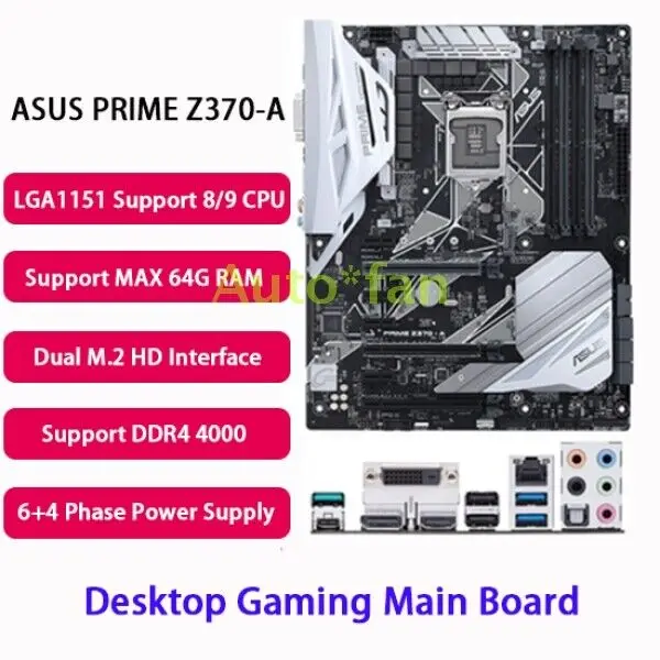 Совершенно новая Prime Z370-A LGA1151 DDR4 64G материнская плата Supprt 8/9 Gen CPU
Совершенно новая Prime Z370-A LGA1151 DDR4 64G материнская плата Supprt 8/9 Gen CPU