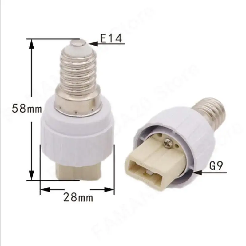 2pcs/5pcs AC 220v 110v E14 to G9 Lamp Holder Converter power Socket Bulb Base Adapter led Conversion M20
2pcs/5pcs AC 220v 110v E14 to G9 Lamp Holder Converter power Socket Bulb Base Adapter led Conversion M20