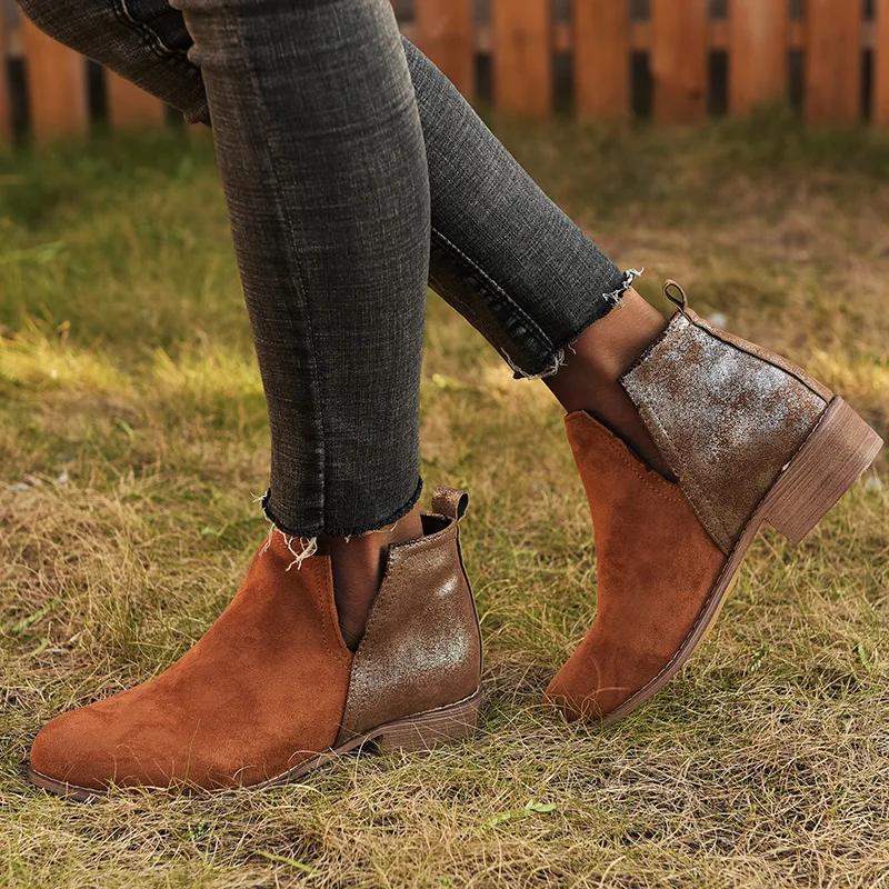 New Women's Martin Boots Fashion Leopard Print Colorblock Ankle Boots Slip-on Platform Comfortable Casual Shoes Botas Femininas
New Women's Martin Boots Fashion Leopard Print Colorblock Ankle Boots Slip-on Platform Comfortable Casual Shoes Botas Femininas