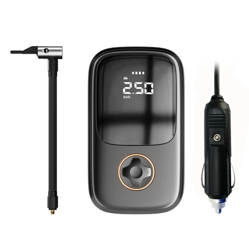 Car Air Compressor Mini Portable Wireless Digital Electric Inflator Pump Inflatable for Auto Motorbike Bicycle Tire 120W
Car Air Compressor Mini Portable Wireless Digital Electric Inflator Pump Inflatable for Auto Motorbike Bicycle Tire 120W