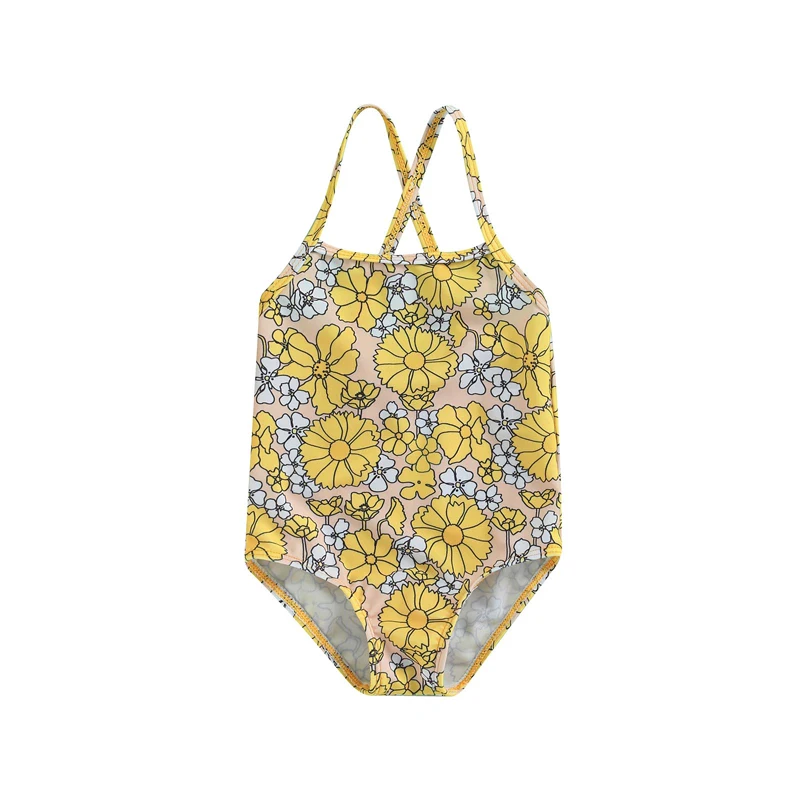 Toddler Newborn Girls Casual Swimwear, Yellow Floral Print Square Collar Sleeveless 1-piece Bathing Suit, 6 Months-4 Years
Toddler Newborn Girls Casual Swimwear, Yellow Floral Print Square Collar Sleeveless 1-piece Bathing Suit, 6 Months-4 Years