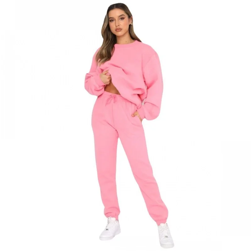 Autumn Winter Streetwear 2 Two Piece Set Outfits Tracksuit Women Long Sleeve Pullover Crop Top Baggy Pants Pink Matching Sets
Autumn Winter Streetwear 2 Two Piece Set Outfits Tracksuit Women Long Sleeve Pullover Crop Top Baggy Pants Pink Matching Sets