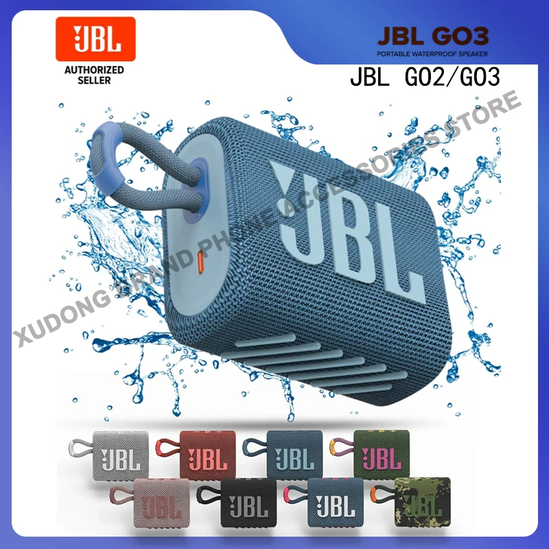 

Original JBL GO 3 GO3 Bluetooth Waterproof Speaker IP67 Wireless Portable Mini Speaker Bass Sound Subwoofer Speaker GO 2 Outdoor