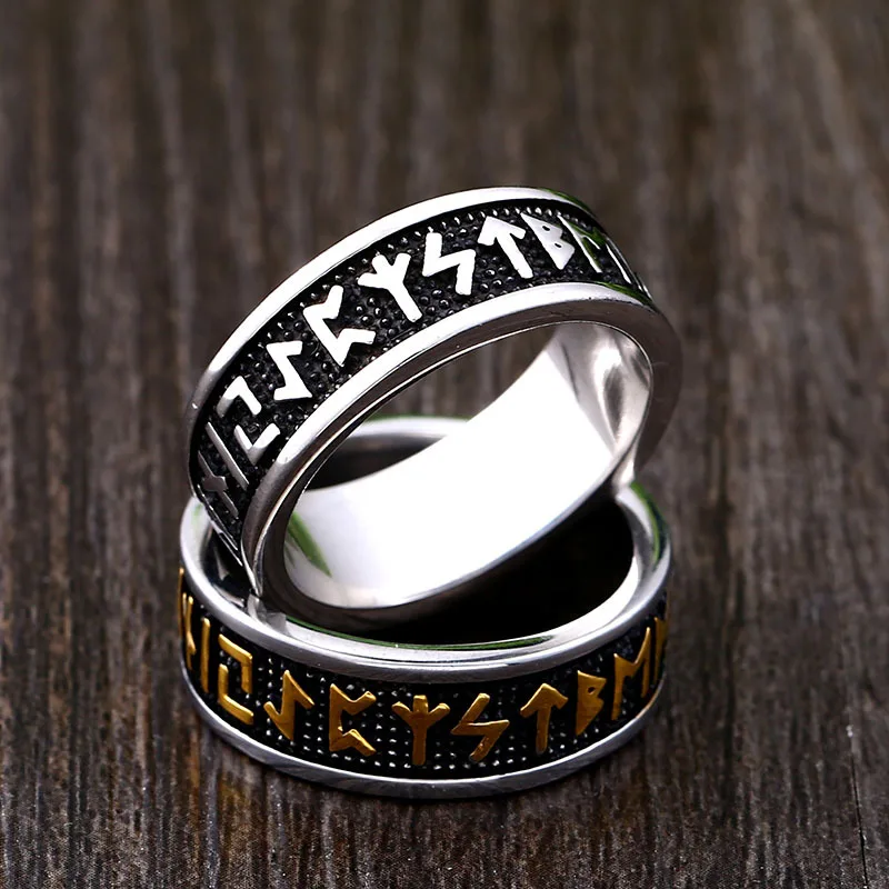 New Fashion 316L Stainless Steel Odin Norse Viking Amulet Rune Men Rings Simple Retro For Male Boyfriend Jewelry Gift Wholesale
New Fashion 316L Stainless Steel Odin Norse Viking Amulet Rune Men Rings Simple Retro For Male Boyfriend Jewelry Gift Wholesale