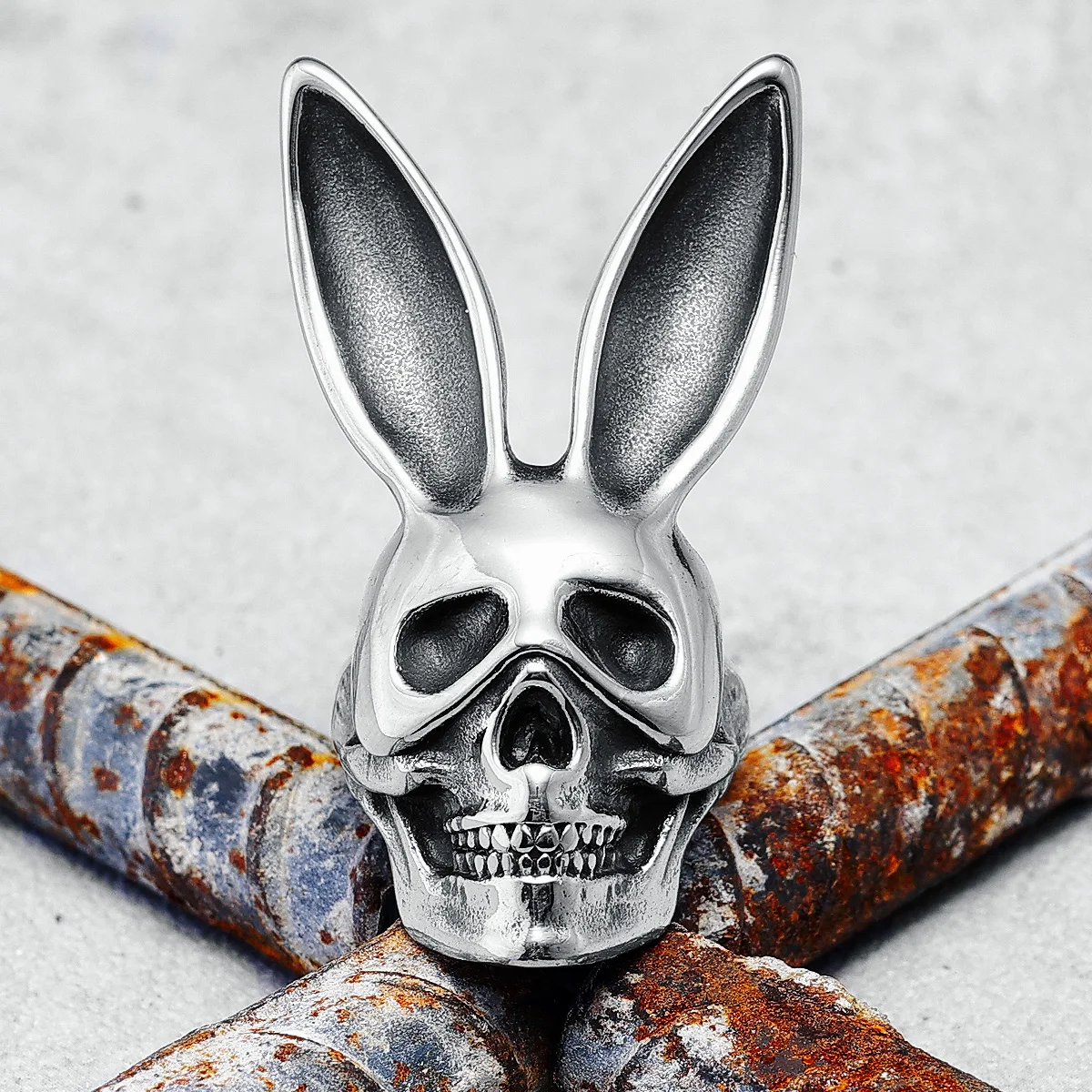 316L Stainless Steel Bunny Skull Ring Masquerade Women Men Punk Rock Rings for Friend Rider Biker Jewelry Best Gift Wholesale
316L Stainless Steel Bunny Skull Ring Masquerade Women Men Punk Rock Rings for Friend Rider Biker Jewelry Best Gift Wholesale