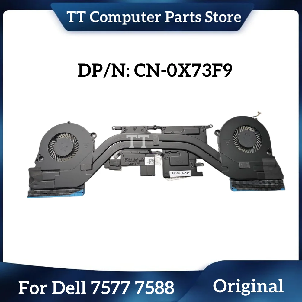 TT New Original For Dell 7577 7588 Fan Radiator Module 0X73F9 X73F9 CN-0X73F9 AT27R002FF0 Laptop Cooling Fan Fast Ship
TT New Original For Dell 7577 7588 Fan Radiator Module 0X73F9 X73F9 CN-0X73F9 AT27R002FF0 Laptop Cooling Fan Fast Ship