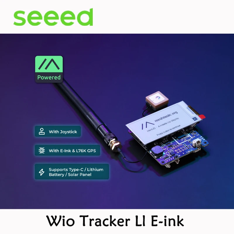 Серия Wio Tracker L1, Wio Tracker L1/E-ink/Pro/Lite, масштабируемый метастический узел LoRa (862–930 МГц), NBF52840 L76K GPS Wireless
Серия Wio Tracker L1, Wio Tracker L1/E-ink/Pro/Lite, масштабируемый метастический узел LoRa (862–930 МГц), NBF52840 L76K GPS Wireless