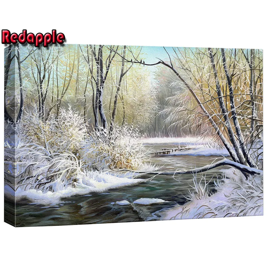 Winter Scenery and Mu River Diamond Painting Full Drill snow Landscape Home Decor Rhinestone Picture Diamond Mosaic Cross Stitch
Winter Scenery and Mu River Diamond Painting Full Drill snow Landscape Home Decor Rhinestone Picture Diamond Mosaic Cross Stitch