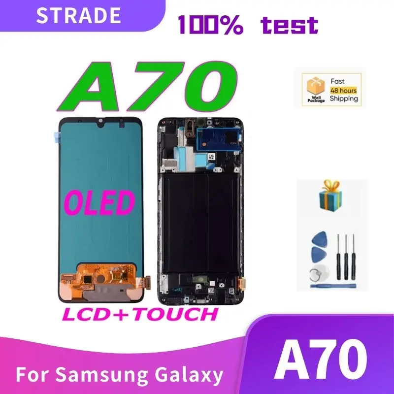 Super OLED For Samsung A70 LCD A705 A705FN A705YN A705F A705G LCD Display Touch Screen Digitizer Assembly With Frame
Super OLED For Samsung A70 LCD A705 A705FN A705YN A705F A705G LCD Display Touch Screen Digitizer Assembly With Frame