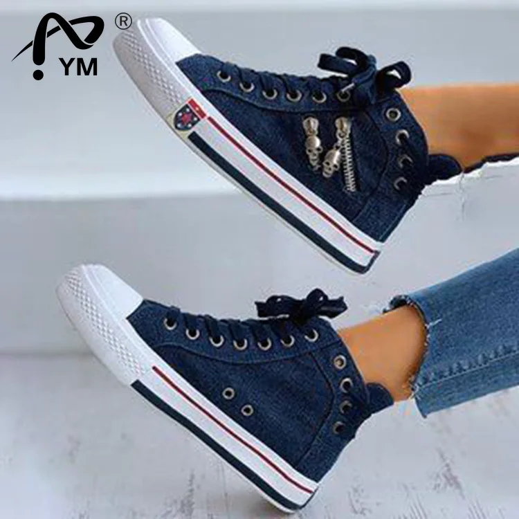 New Spring/Autumn Casual Shoes Trainers Walking Skateboard Lace-up Shoes Women Fashion Sneakers Denim Canvas Shoes
New Spring/Autumn Casual Shoes Trainers Walking Skateboard Lace-up Shoes Women Fashion Sneakers Denim Canvas Shoes